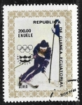 Stamps Equatorial Guinea -  Deportes de Invierno 1976 - Innsbruck  - Slalon