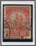 Stamps Colombia -  Mineria d' Oro