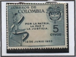 Stamps : America : Colombia :  Soldado y Escudo d