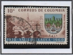 Stamps Colombia -  Puente sobre el Rio Cauca