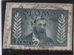 Stamps : America : Colombia :  Ezequiel Uricoechea