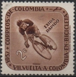 Stamps : America : Colombia :  Ciclista