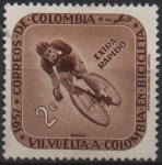 Sellos de America - Colombia -  Ciclista