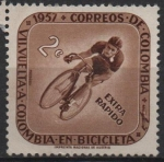Stamps Colombia -  Ciclista