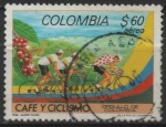 Stamps : America : Colombia :  Ciclismo y Café