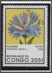 Stamps Republic of the Congo -  Centaurea Cyanus
