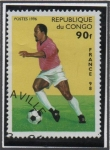 Sellos del Mundo : Africa : Rep�blica_del_Congo : Copa d' Mundo Francia'96