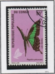 Stamps Republic of the Congo -  Mariposas: Phorcas Papilio