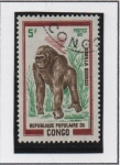 Sellos del Mundo : Africa : Rep�blica_del_Congo : Gorila