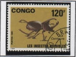 Sellos del Mundo : Africa : Rep�blica_del_Congo : Incestos: Escarabajo  Centauro