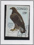 Stamps Republic of the Congo -  Aves d' Presa: Aguila