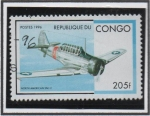 Stamps Republic of the Congo -  Aeronaves Militares: North America SNJ-2