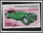 Stamps Republic of the Congo -  Coches Antiguos: Aston Martin Mark II 1935