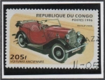 Sellos del Mundo : Africa : Repblica_del_Congo : Coches Antiguos: Morris 8, 1938