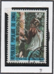 Stamps Republic of the Congo -  Extracción d' Caucho