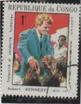 Stamps Republic of the Congo -  Robert Kennedy