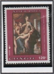 Stamps Republic of the Congo -  Virjen y niño d' Francesco Mazzo