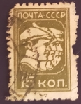 Stamps : Europe : Russia :  trabajador, soldado, granjero