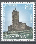 Stamps : Europe : Spain :  1720 VI Centenario de la fundación de Guernica. Iglesia de Luno.