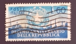Stamps Italy -  Escudo de armas e industria