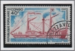 Stamps Republic of the Congo -  Barcos Históricos: Hamburgo 1839
