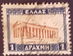 Sellos de Europa - Grecia -  Templo