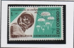 Stamps Democratic Republic of the Congo -  Paracaidistas Congoleños