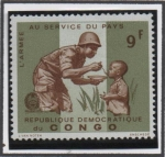 Stamps Democratic Republic of the Congo -  Soldados: Alimentacion Infantil