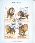 Sellos del Mundo : Asia : Costa_de_Marfil : LEONES