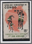 Stamps Democratic Republic of the Congo -  Voleibol