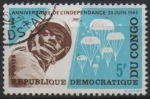 Sellos del Mundo : Africa : Rep�blica_Democr�tica_del_Congo : Paracaidistas Congoleños
