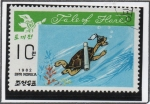 Stamps North Korea -  Historia d' l' Liebre y l' Tortuga