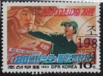 Stamps North Korea -  Vamos a crear l' velocidad d' l' años 80