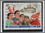 Stamps North Korea -  Lugar d' Nacimiento d' Kim