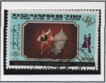 Sellos de Asia - Corea del norte -  Ballet duo en el Quijote