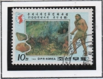 Stamps North Korea -  Hombres Primitivos