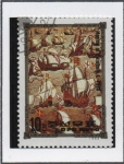 Stamps North Korea -  Escenas Historicas d' l' Realeza Europea: Flota d' Isabel I