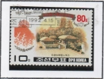 Stamps North Korea -  80 cumpleaños d' Kim II Sung: Lugar d' Nacimiento, Mangyongdao