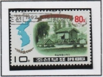 Stamps North Korea -  80 cumpleaños d' Kim II Sung: Mapa, Ssuksom
