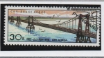 Stamps North Korea -  Puentes: d' suspencion entre Sinuiju-Ryucho isla