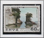 Stamps North Korea -  Turismo: Roca derecha