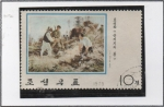 Stamps North Korea -  Pinturas Coreanas: Lucha contra la Agresión Japonesa, Guerrilla en l' Primavera
