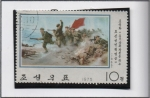 Stamps North Korea -  Pinturas Coreanas: Lucha contra la Agresión Japonesa, Ejército Guerrillero