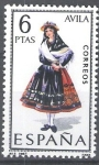 Stamps Spain -  1771 Trajes típicos españoles.Avila.