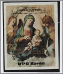 Sellos de Asia - Corea del norte -  Pinturas d' Correggio: Madona y niño