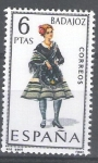 Stamps Spain -  1772 Trajes típicos españoles.Badajoz.