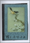 Stamps North Korea -  Bordados: Pájaro d' Oro