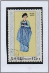 Stamps North Korea -  Trajes d' temporadas d' l' Dinastía L: Verano