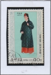 Stamps North Korea -  Trajes d' temporadas d' l' Dinastía L: Invierno