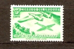 Stamps Uruguay -  Avión y diligencia